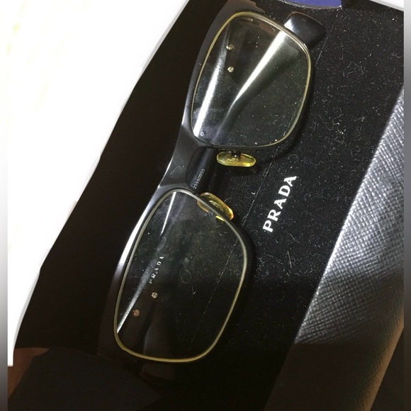 Prada Sunglasses Eyeglasses Frames Only 25990855 Unisex with PRADA Case - Picture 13 of 14